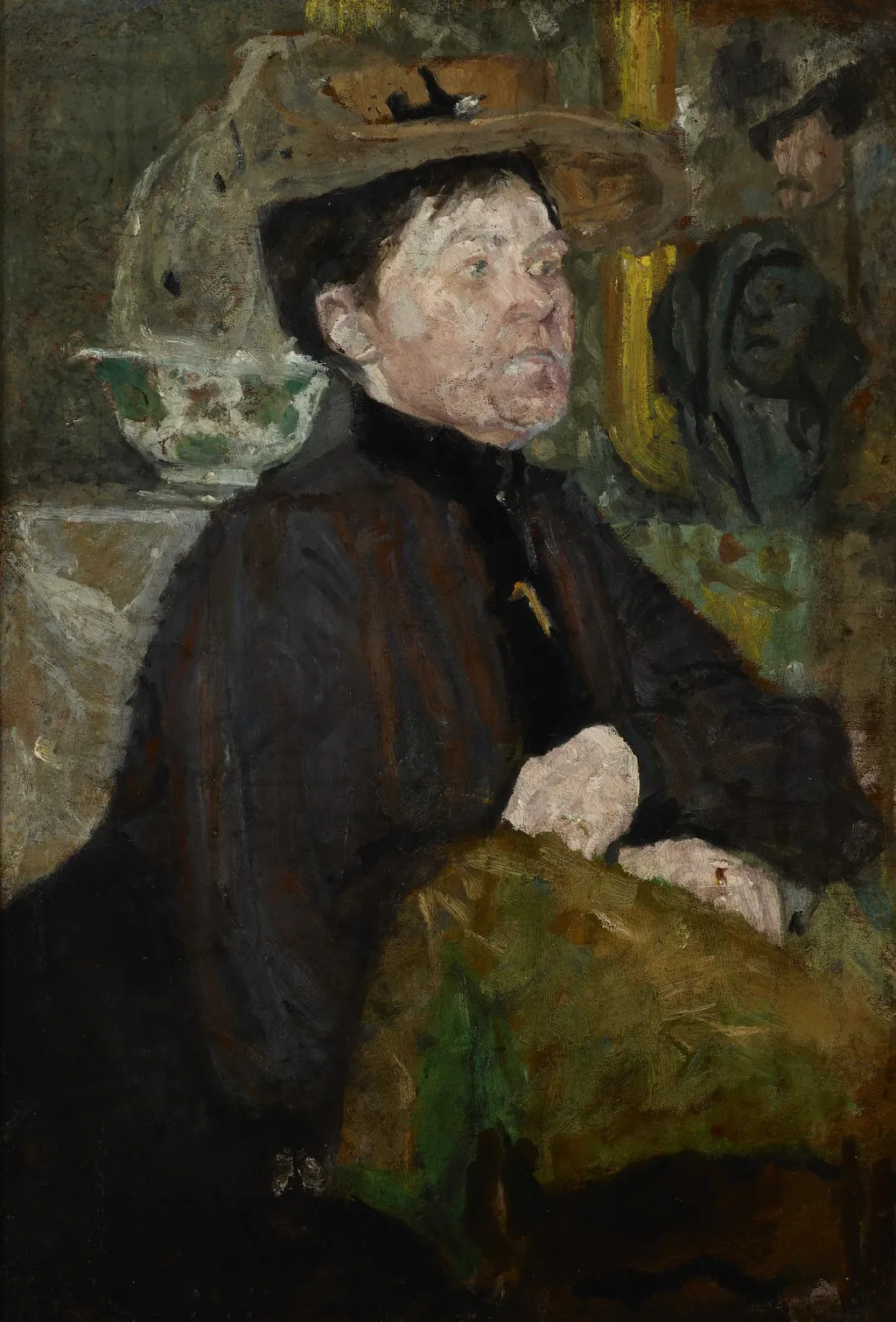 Portrait of Mrs Getter – two-sided painting, by Olga Boznańska, unspecified, 1900