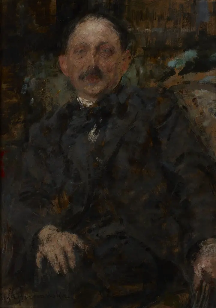 Portrait of Painter Marcin Samlicki, by Olga Boznańska