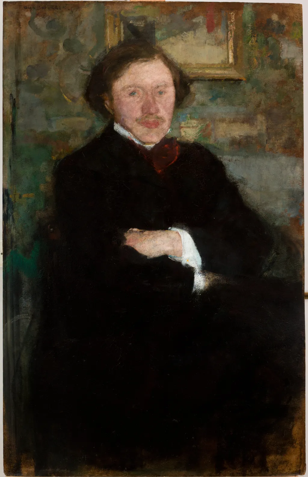 Portrait of the Pianist Prof. Antoni Dieth, by Olga Boznańska, oil, 1908