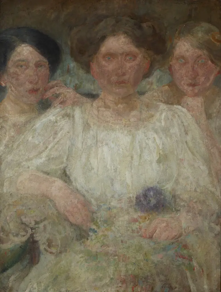 Portrait of Three Sisters, by Olga Boznańska
