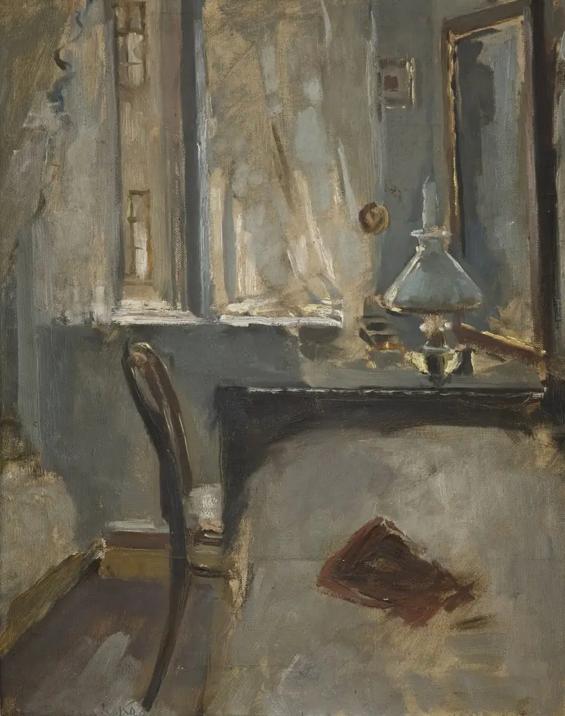 Study of the Interior of the Artist’s Studio in Krakow, by Olga Boznańska