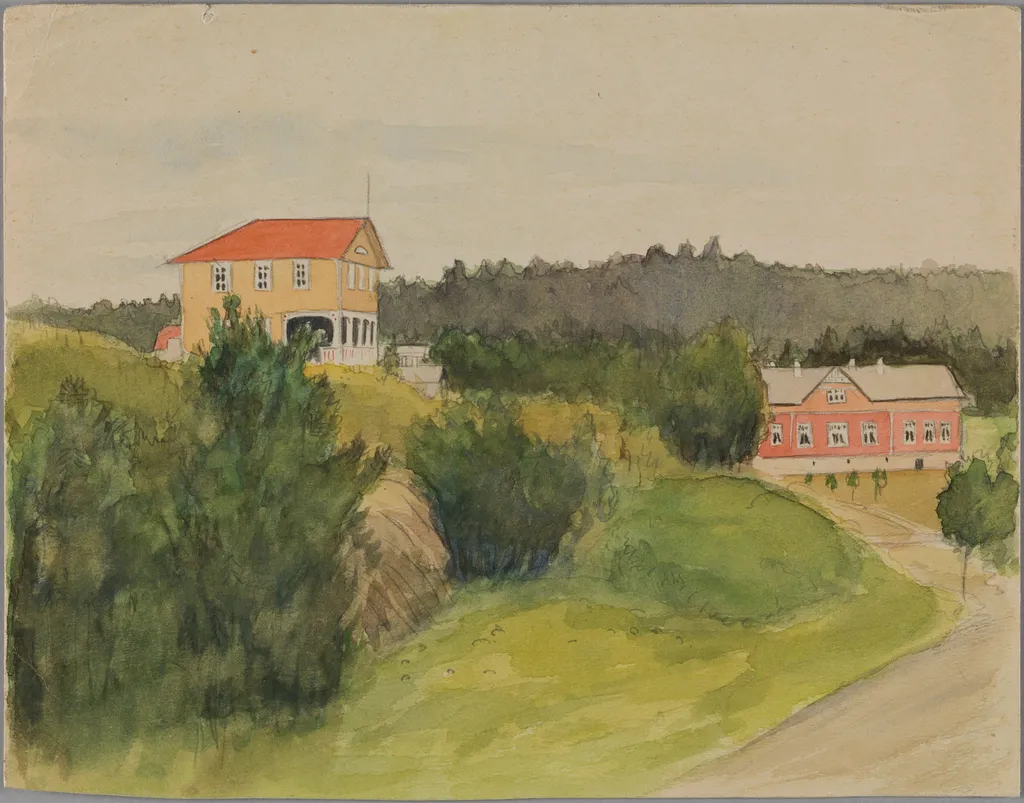 Finnbyn täysihoitolan keltainen paviljonki, by Olga Forslund