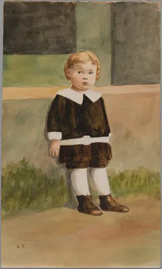 Tor Forslund kaksivuotiaana, by Olga Forslund
