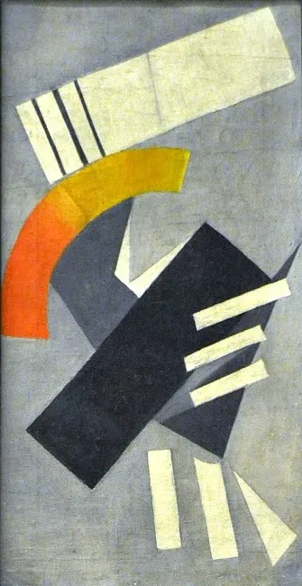 Suprematism, by Olga Rozanova, oil, 1916