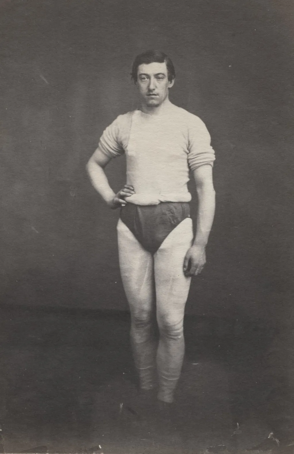 Young Man in Athletic Outfit, by Oliver H. Willard, 1857