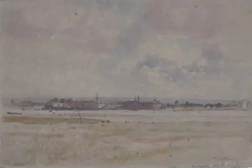 Southampton from the Marshes, by Oliver Hall