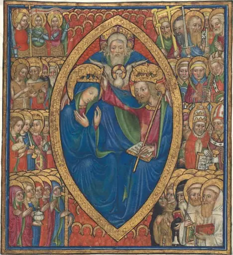 Coronation of the Virgin with the Trinity and Saints, by Olivetan Master
