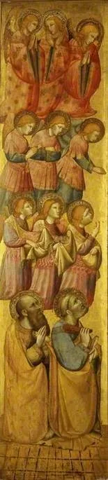 Saint Peter and Saint Paul with Angels, by Olivuccio di Ciccarello, unspecified, 1400