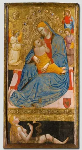 The Madonna of Humility with the Temptation of Eve, by Olivuccio di Ciccarello