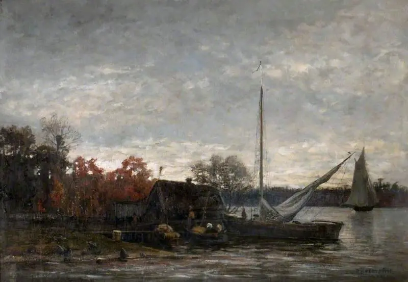 A Swedish Lake Scene, by Olof Hermelin