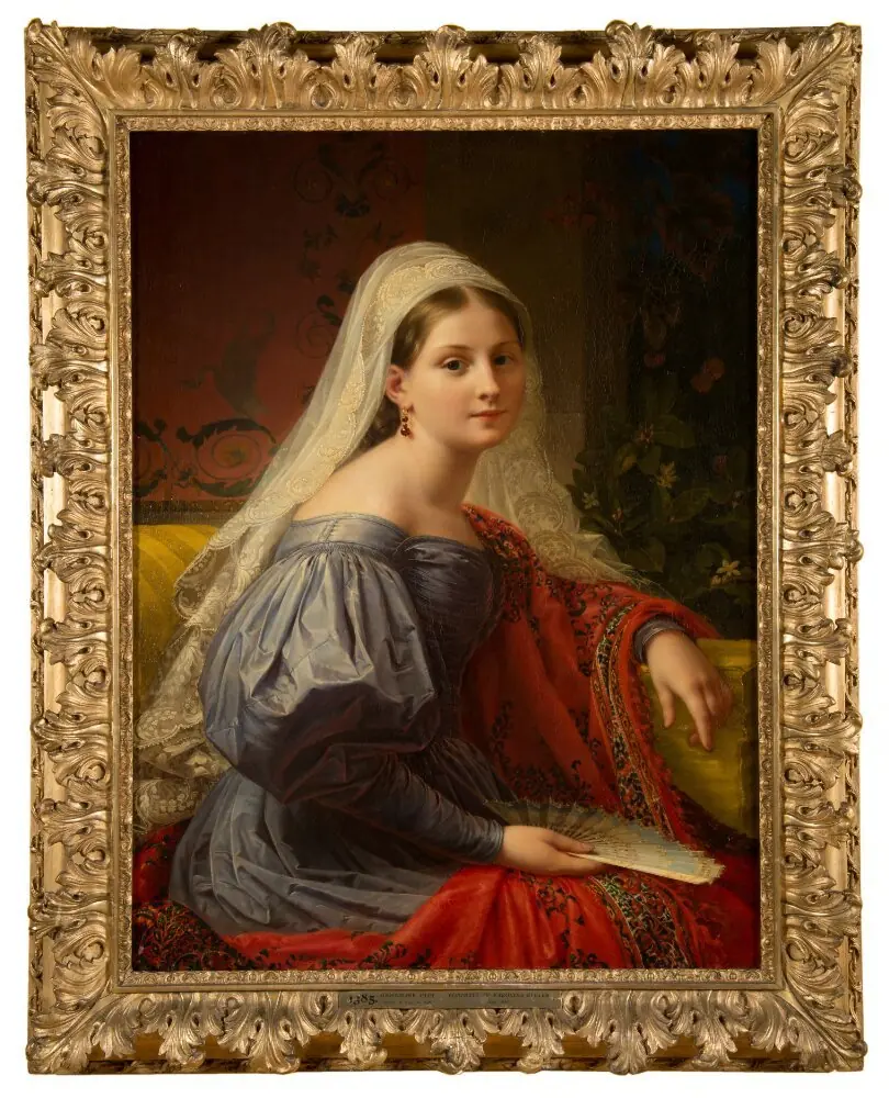 Karolina Bygler. Model to the Sculptor Johan Niclas Byström, by Olof Johan Södermark