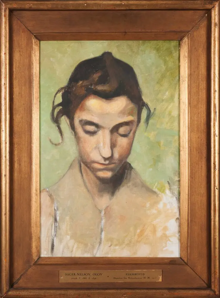 A Girl's Head I, by Olof Sager-Nelson