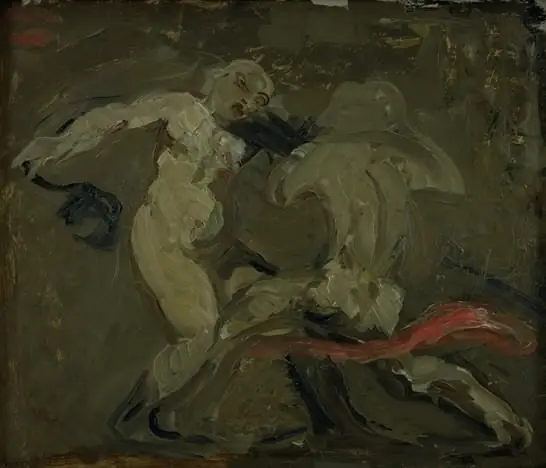 Two Witches Fighting, by Oluf Hartmann