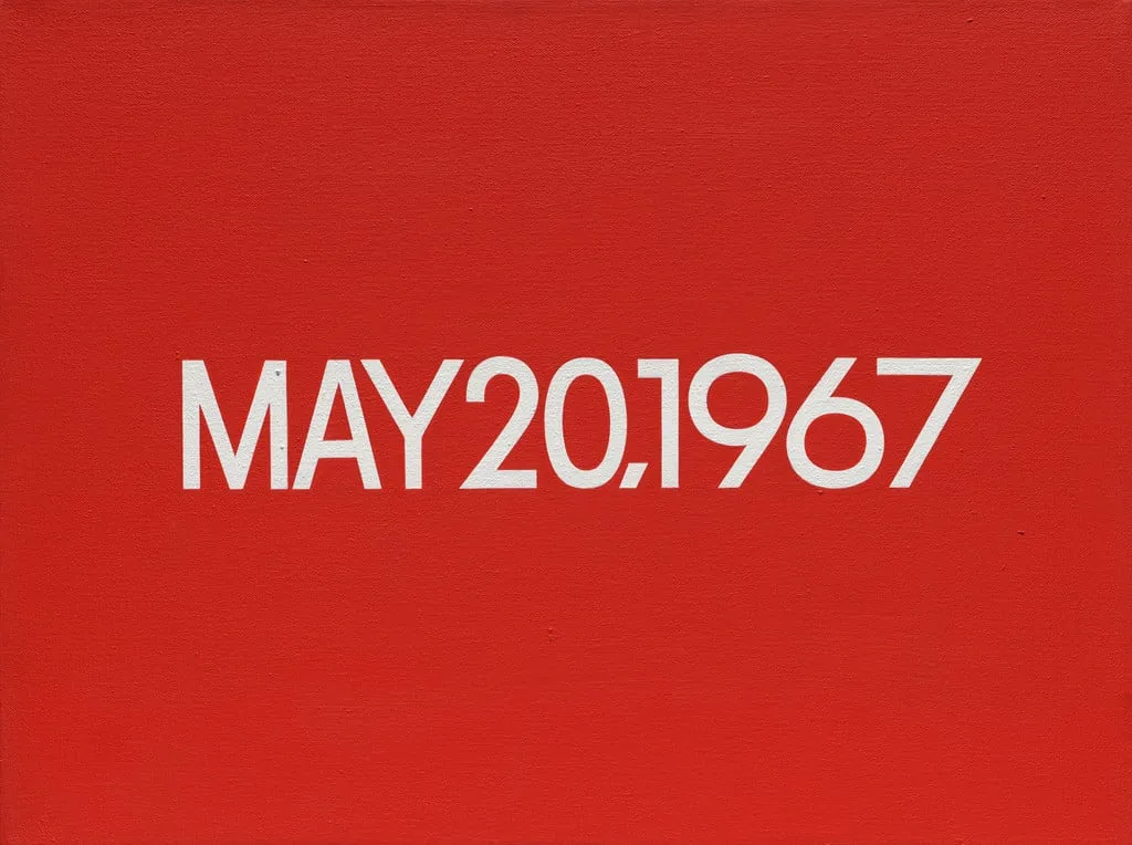 Untitled, by On Kawara, acrylic, 1967