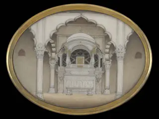 One of five views of Delhi and one of Lahore.