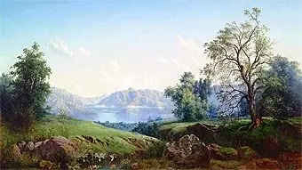 Laguna de Aculeo, by Onofre Jarpa