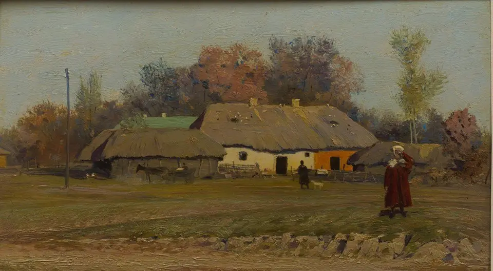 The rural landscape, by Opanas Slastion