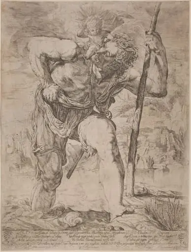 Saint Christopher, by Orazio Borgianni