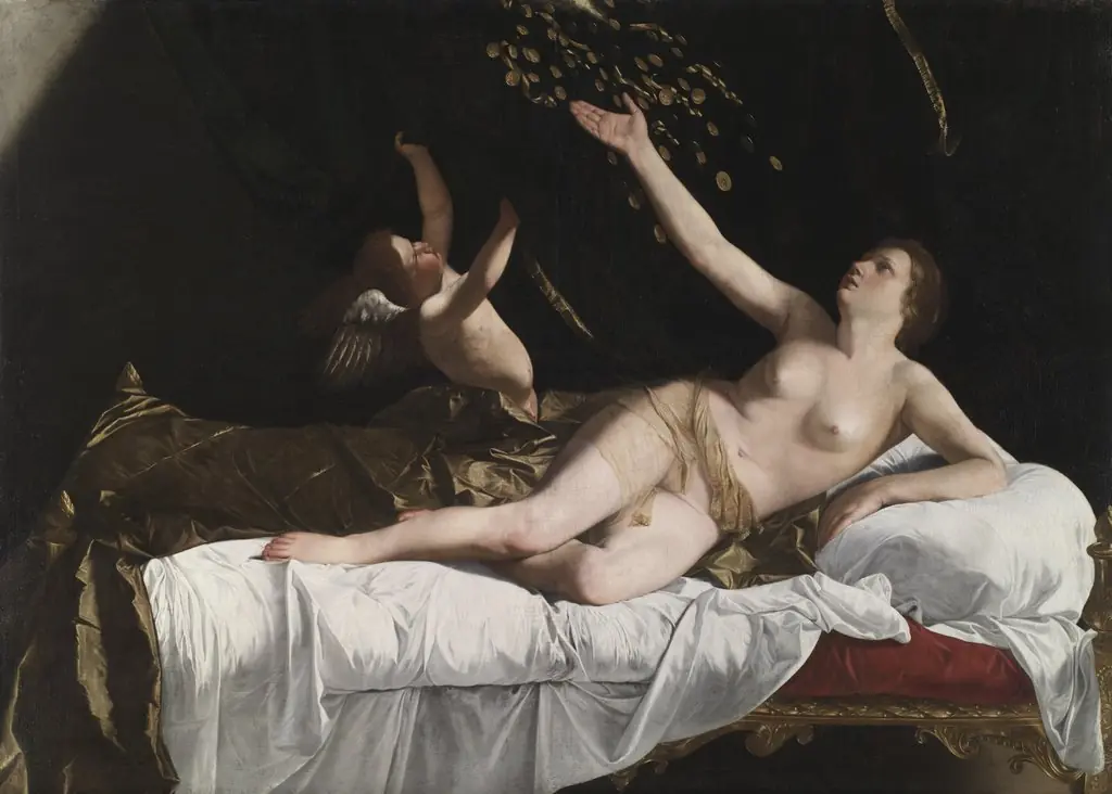 Danaë, by Orazio Gentileschi