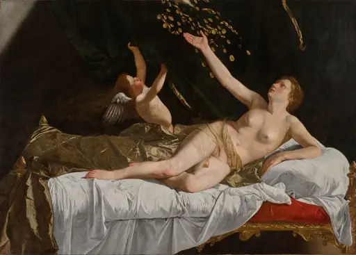 Danaë, by Orazio Gentileschi