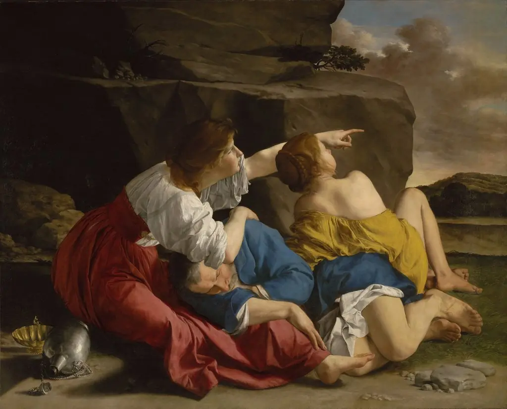 Lot and his Daughters, by Orazio Gentileschi