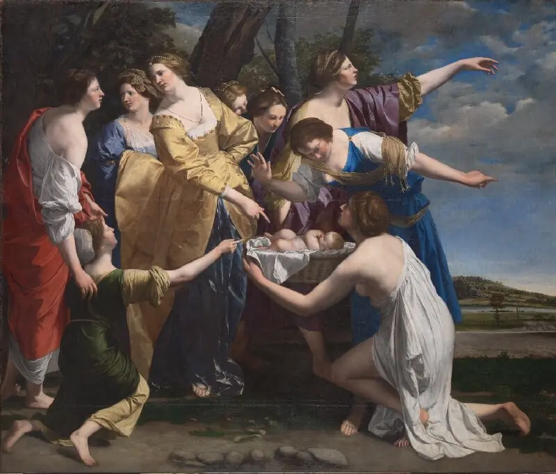 The Finding of Moses, by Orazio Gentileschi