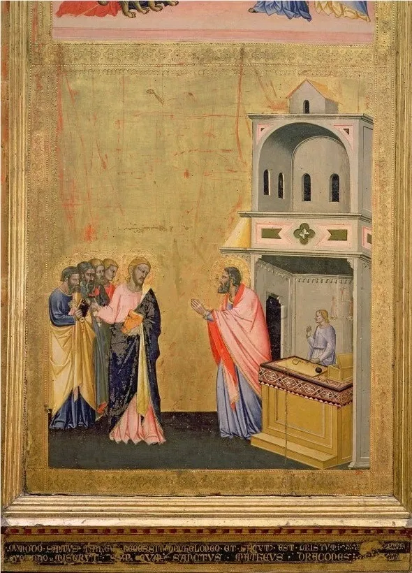 The Calling of St. Matthew, by Orcagna, tempera, 1367