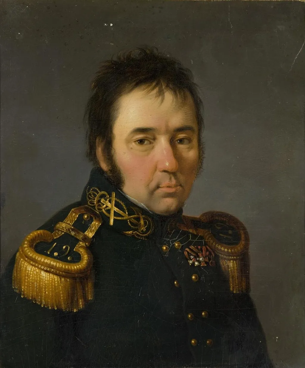 Portrait of Golovnin, Captain I Rank, by Orest Kiprensky, unspecified, 1815