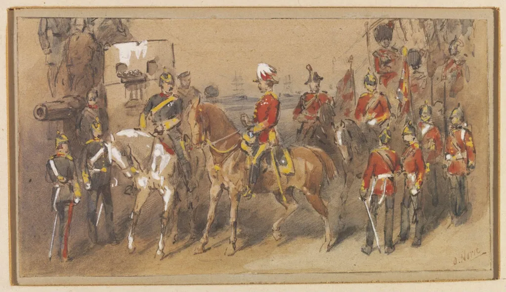 General Sir Garnet Wolseley at Alexandria, by Orlando Norie, watercolor, 1892
