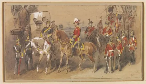 General Sir Garnet Wolseley at Alexandria, by Orlando Norie