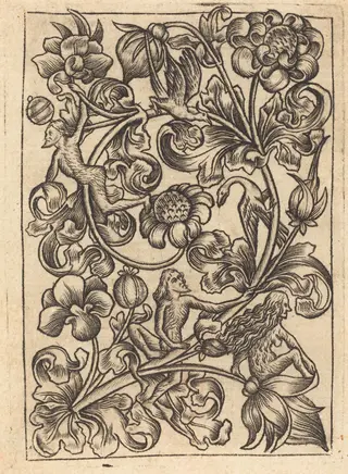 Ornament with Wild Folk