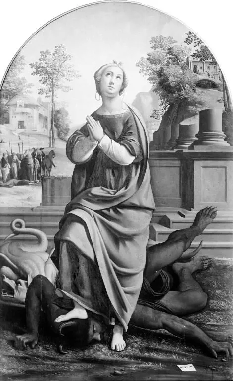 St Margaret, by Ortolano, unspecified, 1524