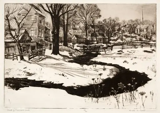 Back of Firemen's Hall, by Orville Houghton Peets