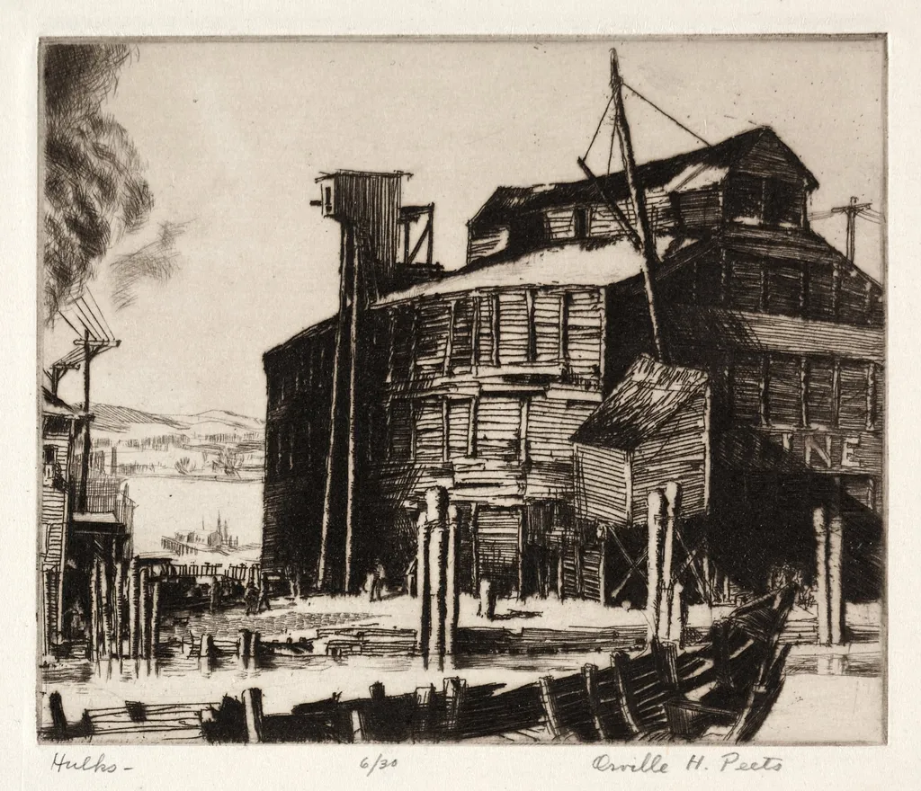 Hulks, by Orville Houghton Peets, 1934