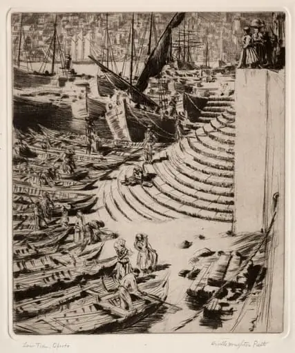 Low Tide, Oporto, by Orville Houghton Peets