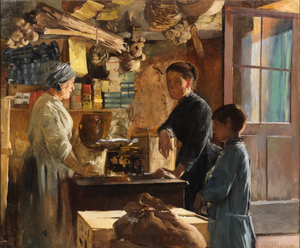 The Store in Grez-sur-Loing, by Oscar Björck