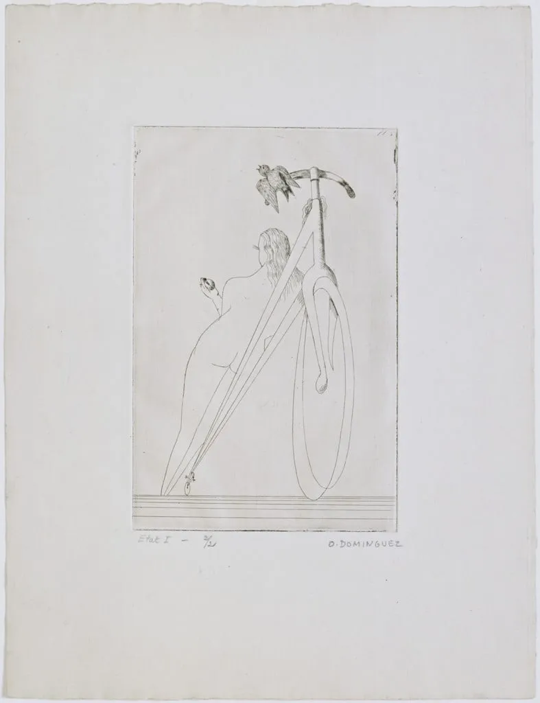 Untitled, by Oscar Domínguez, ink, 1935