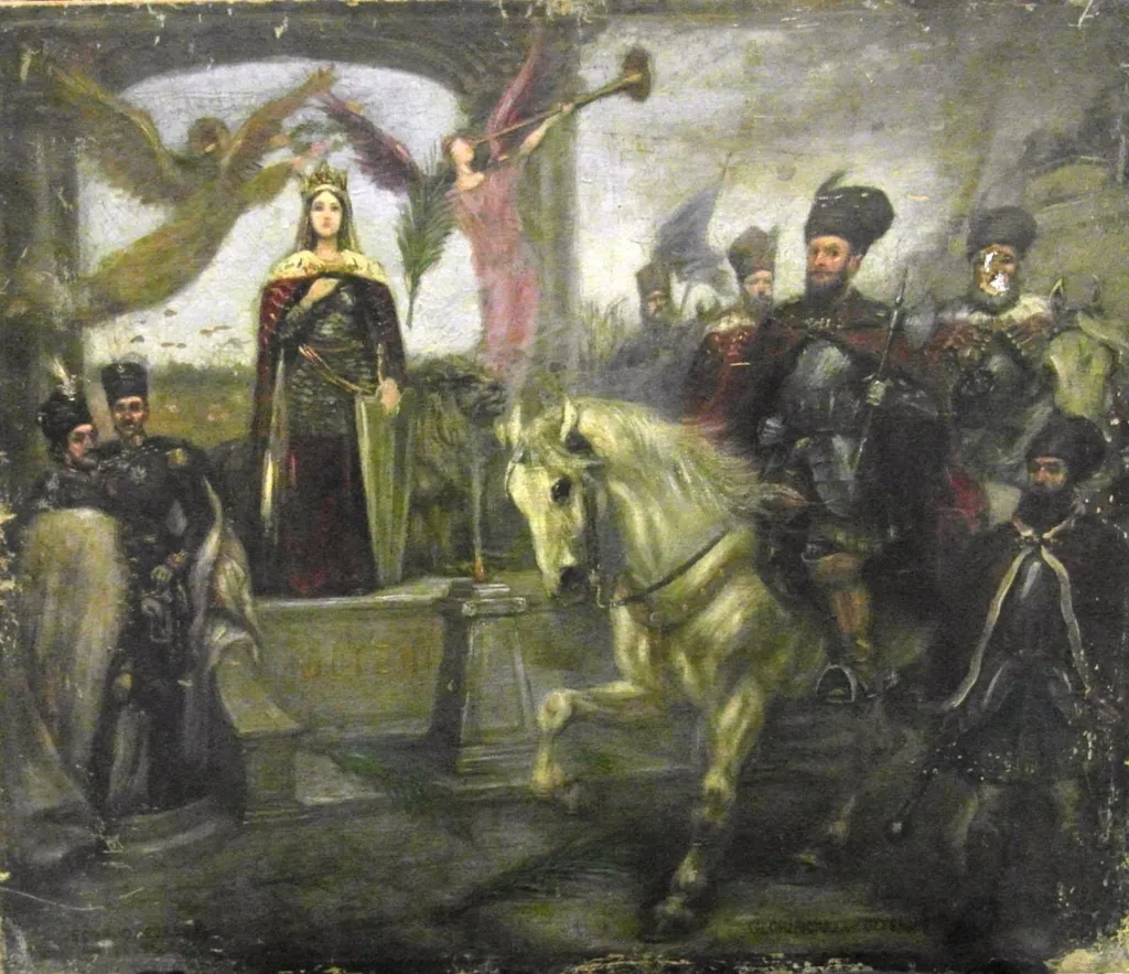 Glorificarea Olteniei, by Oscar Obedeanu, unspecified, 1891