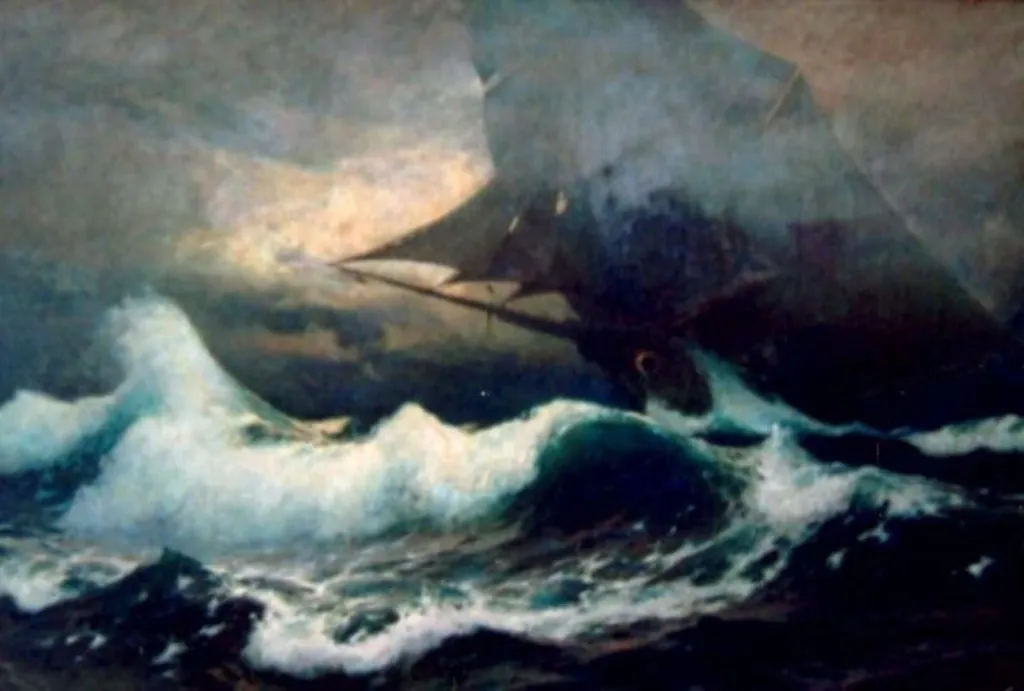 Vasul fantomă, by Oszkár Medlik, unspecified, 1892