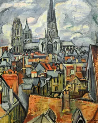 Roofs and Cathedral in Rouen