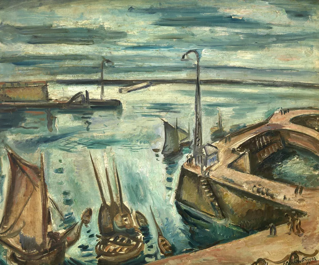 The Harbour of Le Havre, by Othon Friesz, oil, 1921