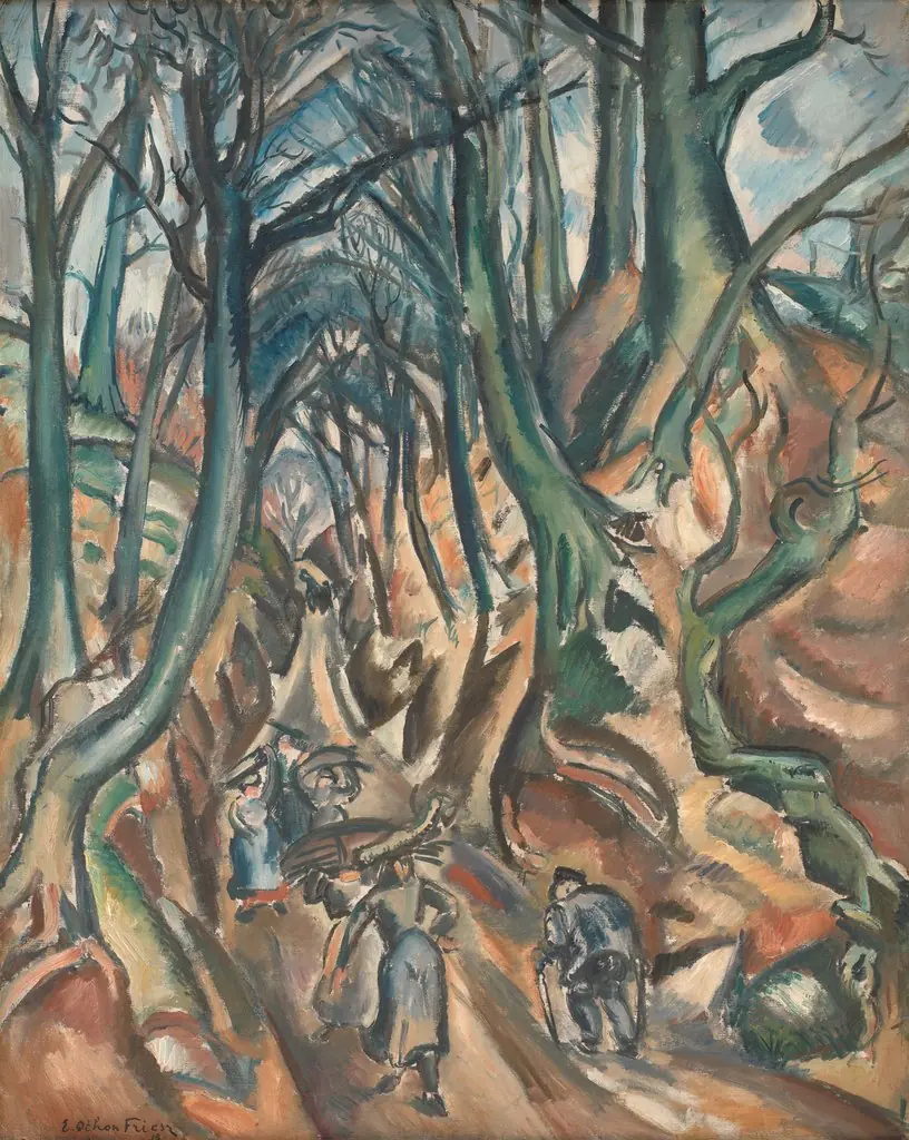 The Sunken Road in Winter, by Othon Friesz