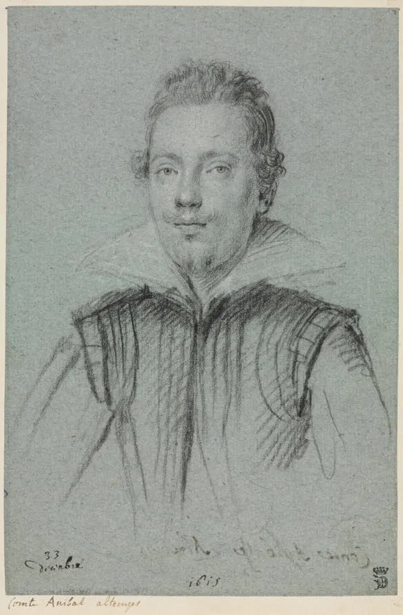 Comte Anibal Altemps, by Ottavio Leoni, 1615