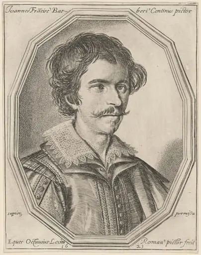 Giovanni Francesco Barbieri, called Guercino, by Ottavio Leoni