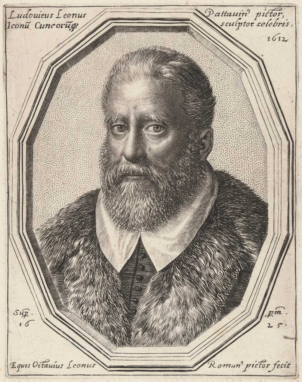 Ludovico Leoni, by Ottavio Leoni, ink, 1625