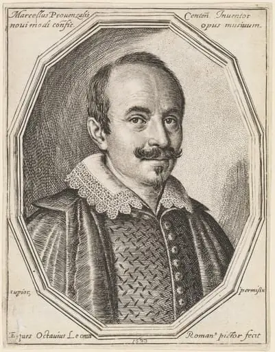 Marcello Provenzale, by Ottavio Leoni