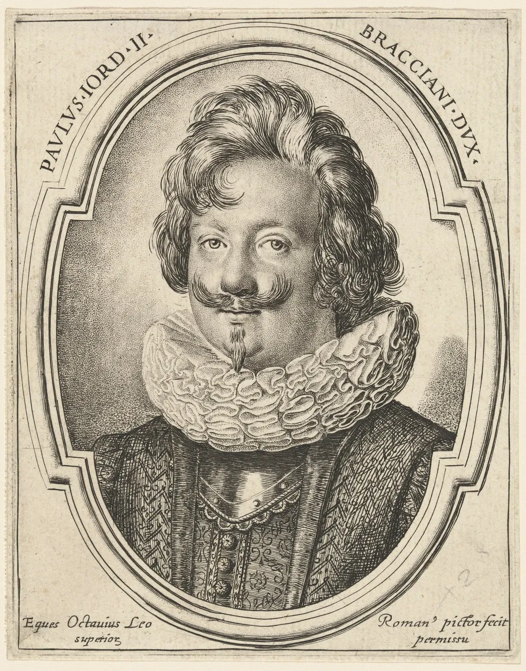 Paolo Giordano Orsini II, by Ottavio Leoni, ink, 1604
