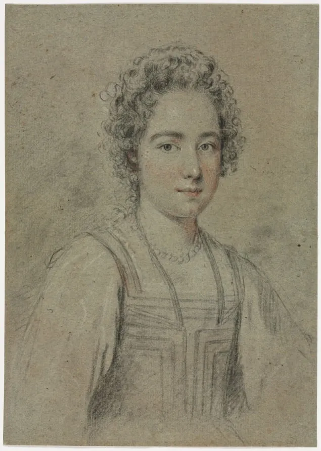 Portrait of a Young Woman with Pearls, by Ottavio Leoni, 1608