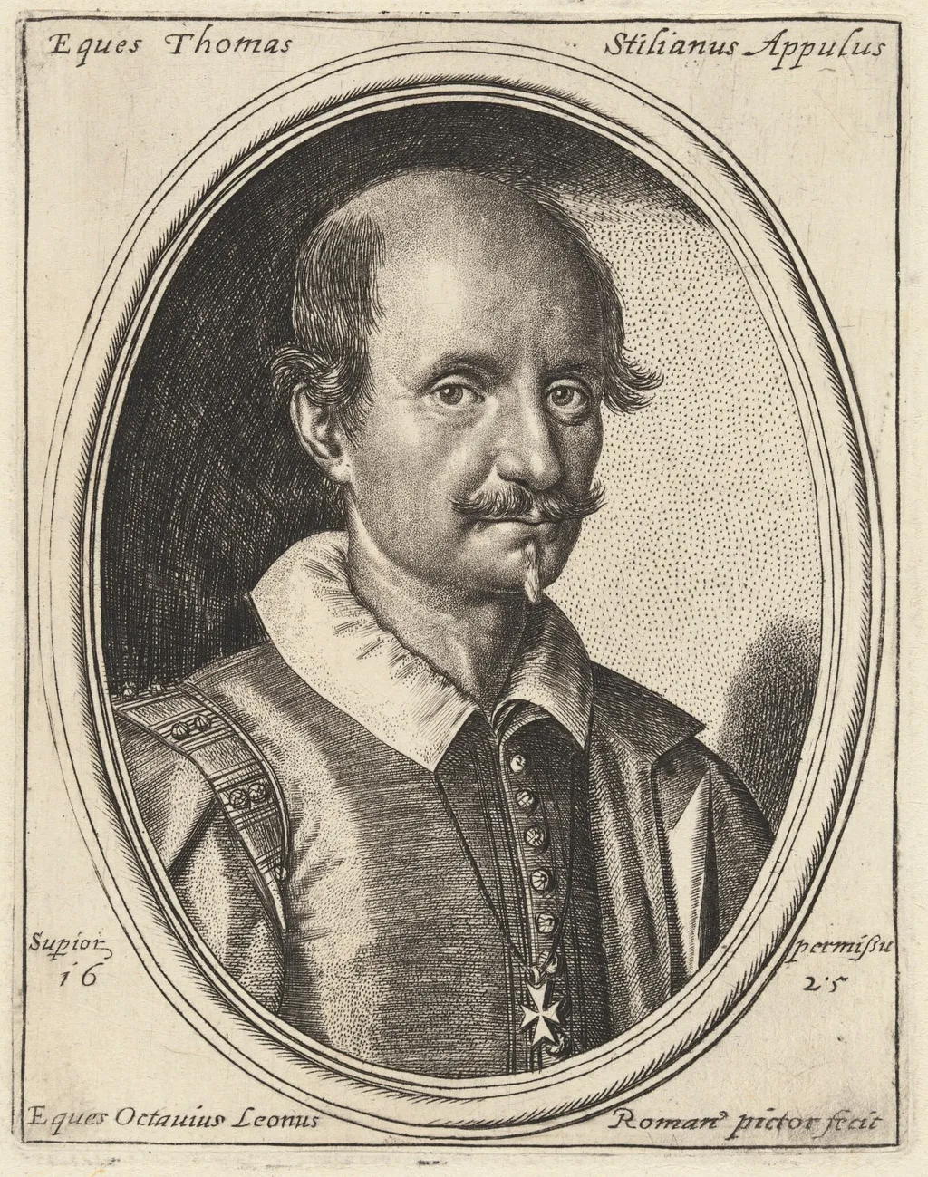Thomas Stilianus, by Ottavio Leoni, ink, 1625