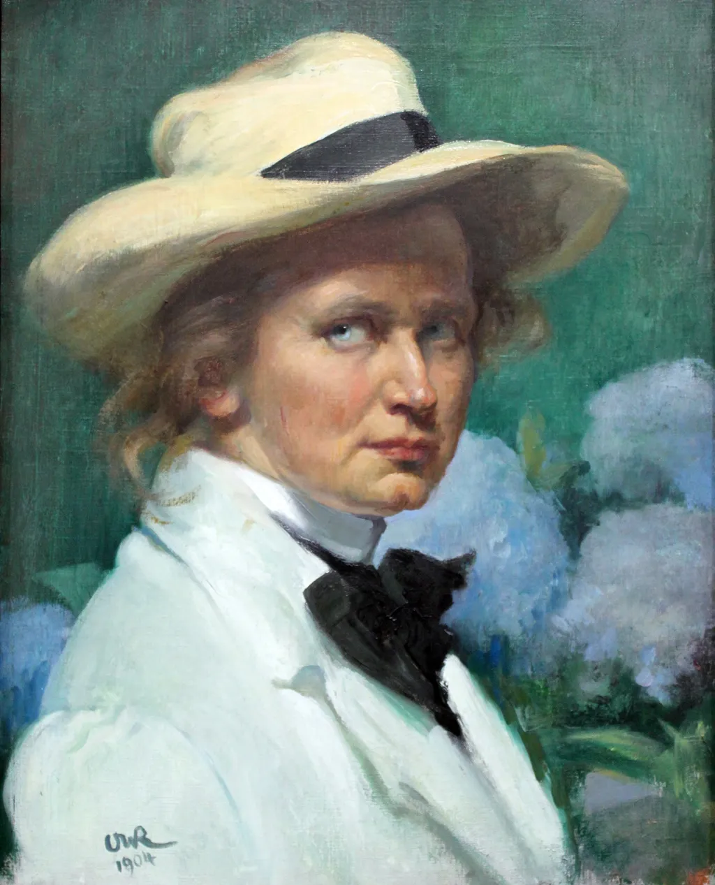 Self-Portrait with a Hat, by Ottilie Roederstein, unspecified, 1904